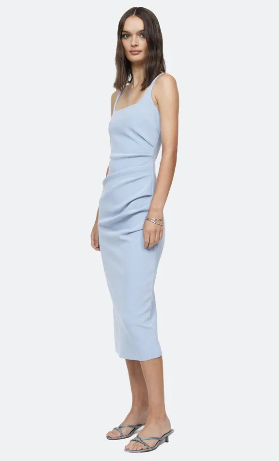 Bec Bridge Midi Dresses KARINA TUCK MIDI DRESS Powder Blue 8211 Women