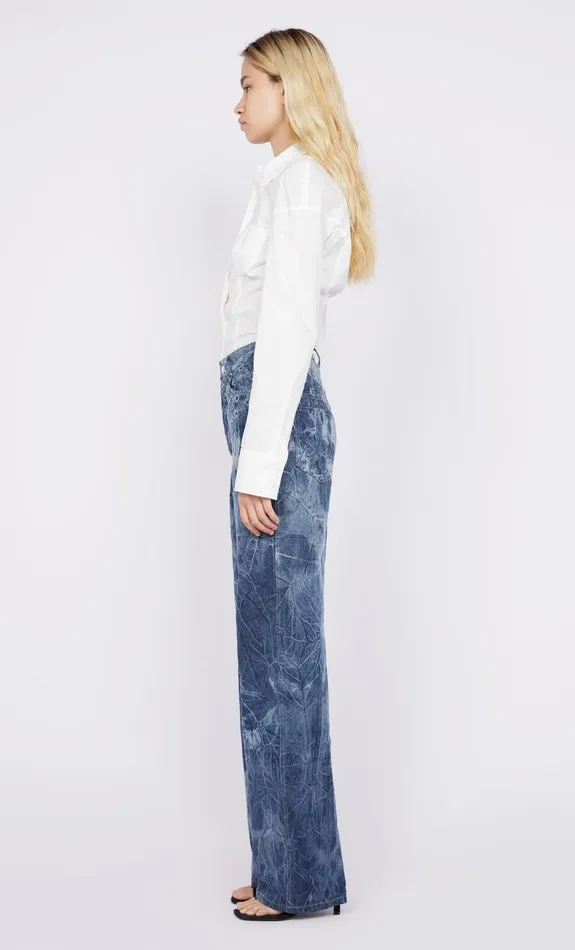 Bec Bridge Pants ROYCE YOKE JEAN Distressed Indigo 8211 Women