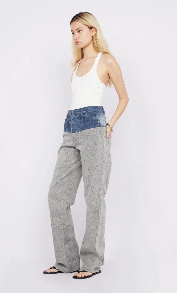 Bec Bridge Pants ZAVIER CONTRAST JEAN Stonewash Dis Indigo 8211 Women
