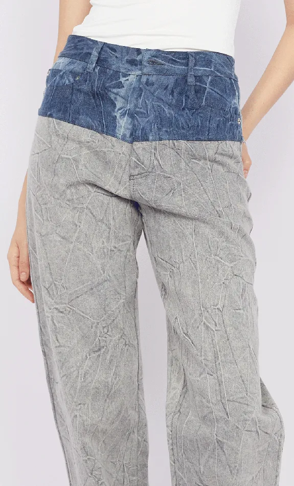 Bec Bridge Pants ZAVIER CONTRAST JEAN Stonewash Dis Indigo 8211 Women