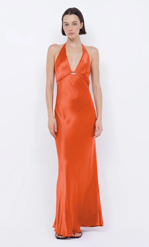 Bec Bridge Prom Dresses ZARIAH HALTER DRESS Fire Red 8211 Women