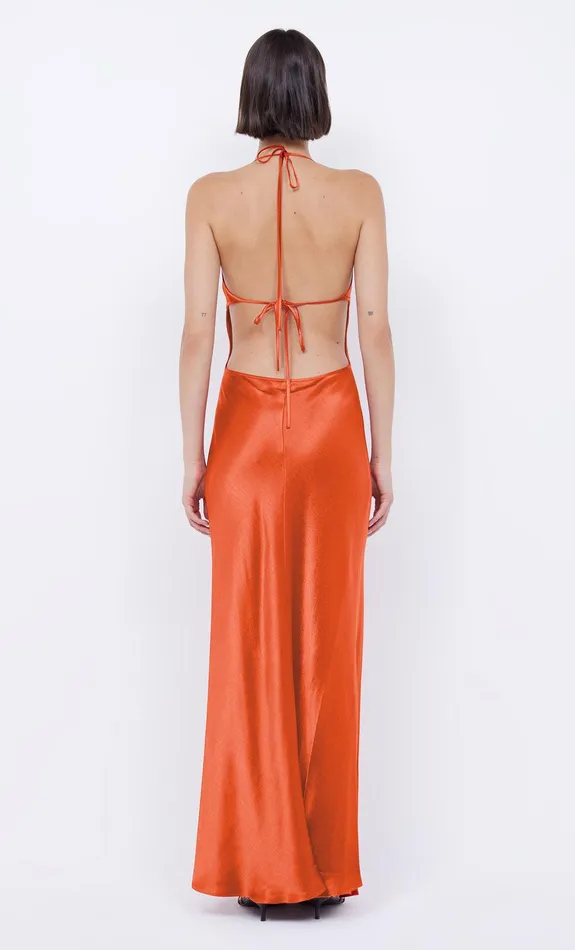 Bec Bridge Prom Dresses ZARIAH HALTER DRESS Fire Red 8211 Women