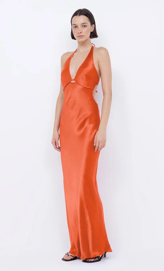 Bec Bridge Prom Dresses ZARIAH HALTER DRESS Fire Red 8211 Women