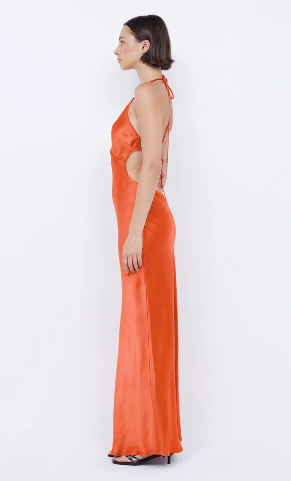 Bec Bridge Prom Dresses ZARIAH HALTER DRESS Fire Red 8211 Women