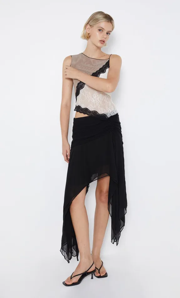 Bec Bridge Skirts ELZETTE ASYM MIDI SKIRT Black 8211 Women