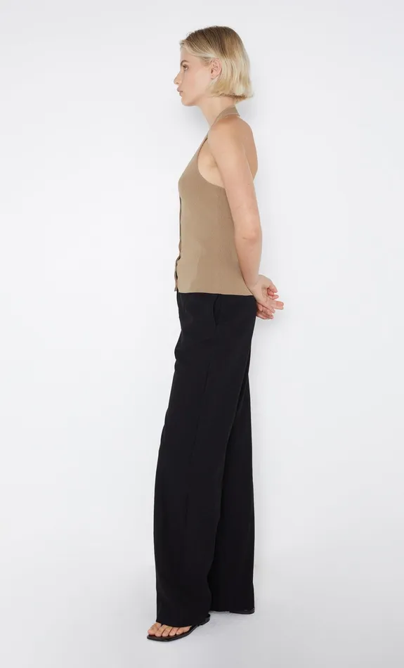 Bec Bridge Tops AMALFI HALTER KNIT TOP Tobacco 8211 Women