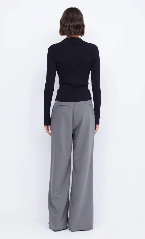 Bec Bridge Tops IMRIE ZIP KNIT CARDIGAN Black 8211 Women