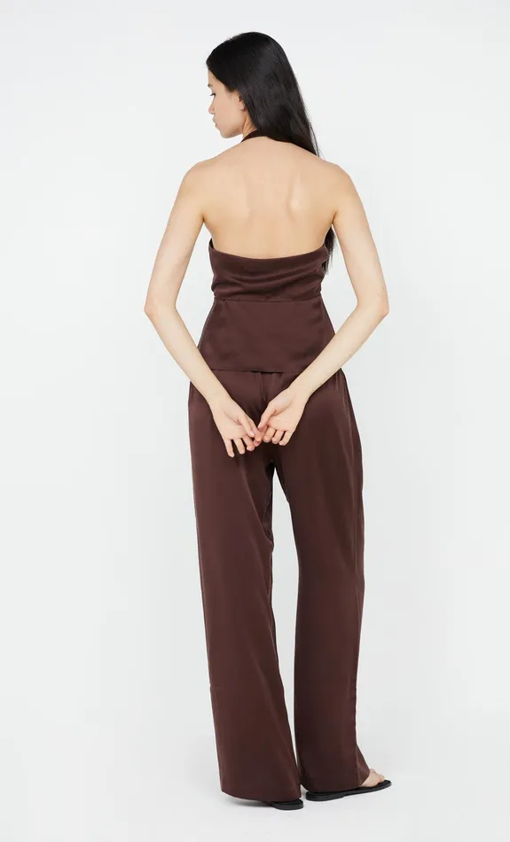 Bec Bridge Tops KAIA HALTER TOP Choc Plum 8211 Women