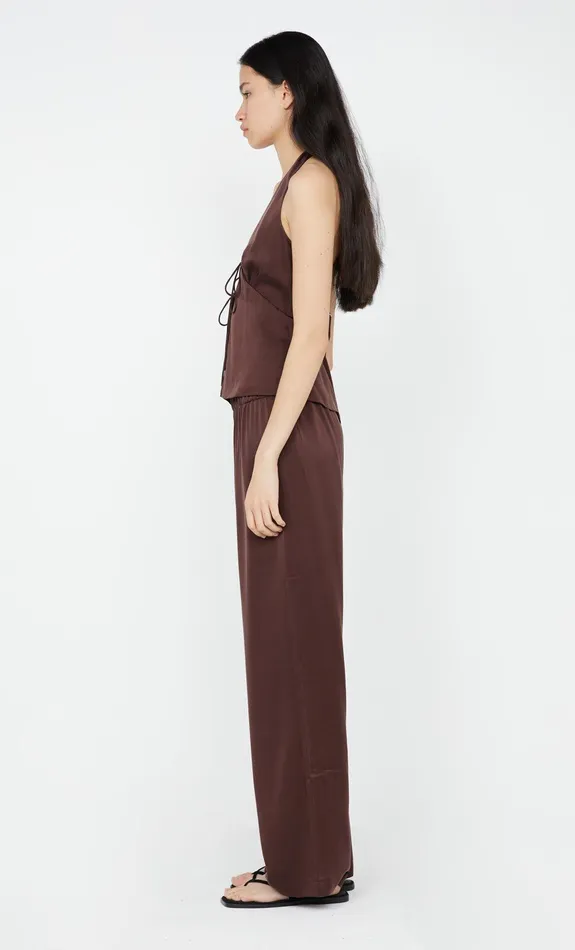 Bec Bridge Tops KAIA HALTER TOP Choc Plum 8211 Women