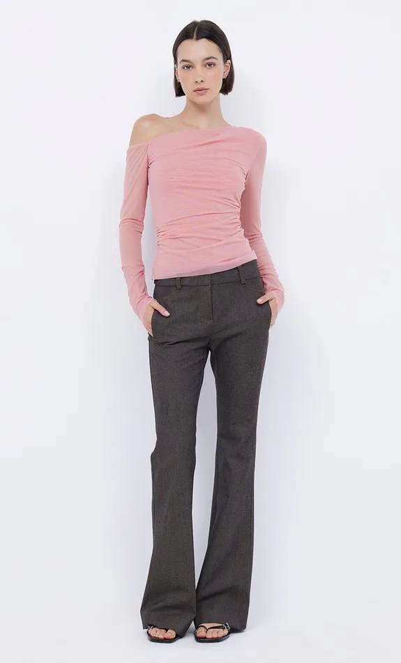 Bec Bridge Tops LIV LONG SLEEVE TOP Pink Sherbet 8211 Women
