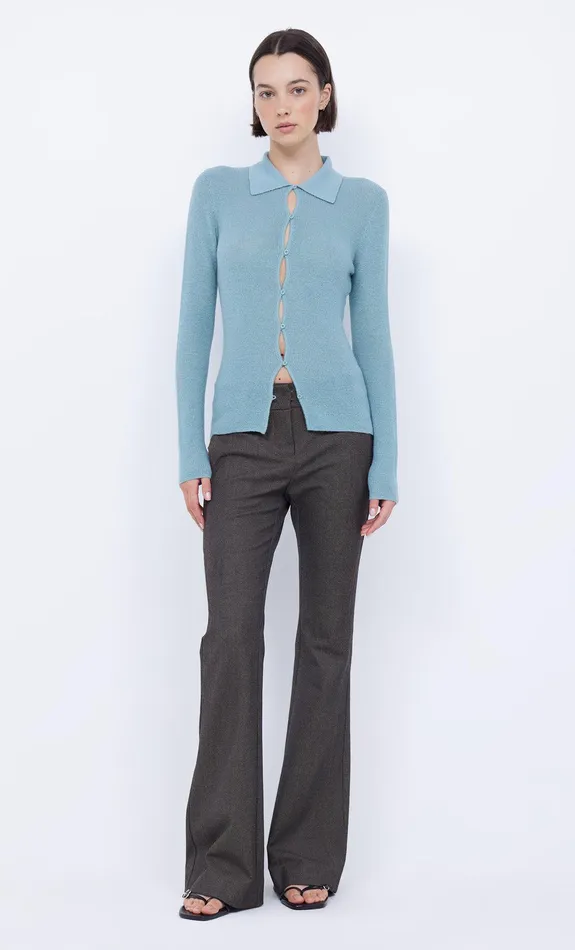 Bec Bridge Tops RODEO KEYHOLE CARDIGAN Aqua 8211 Women