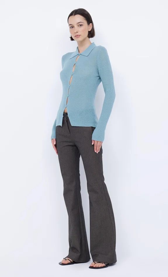 Bec Bridge Tops RODEO KEYHOLE CARDIGAN Aqua 8211 Women