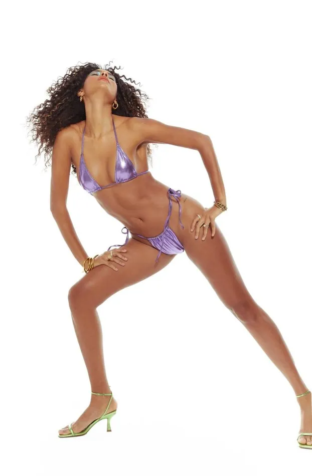 Bikini Bottoms Women Jaded London Grape Punch Micro Bikini Bottoms