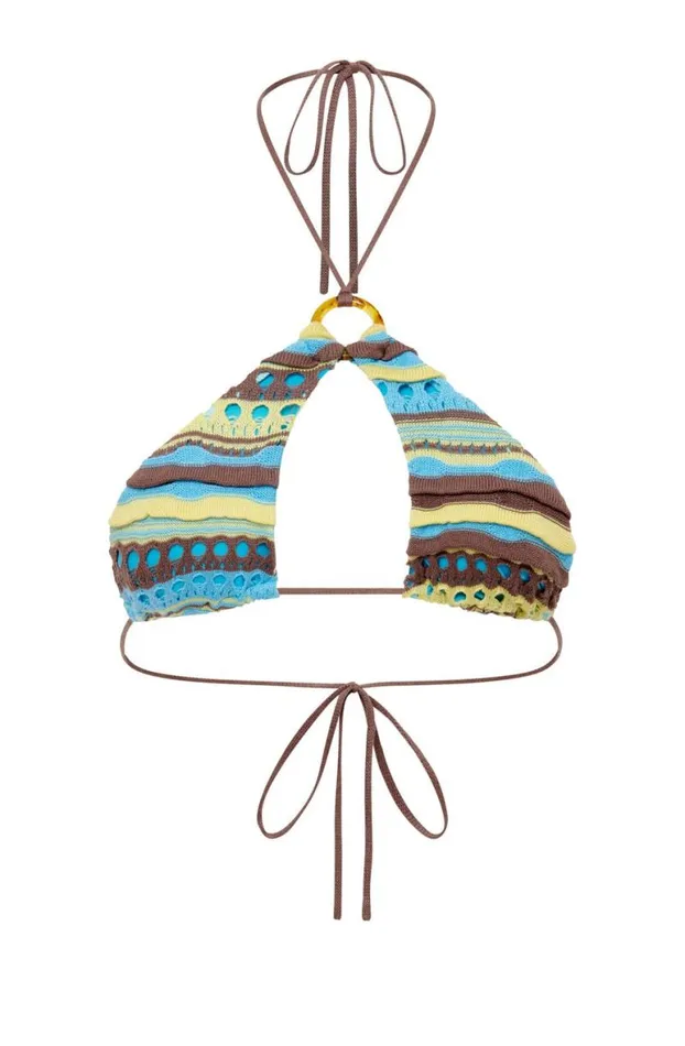 Bikini Tops Women Jaded London Anahi Knitted Halter Bikini Top