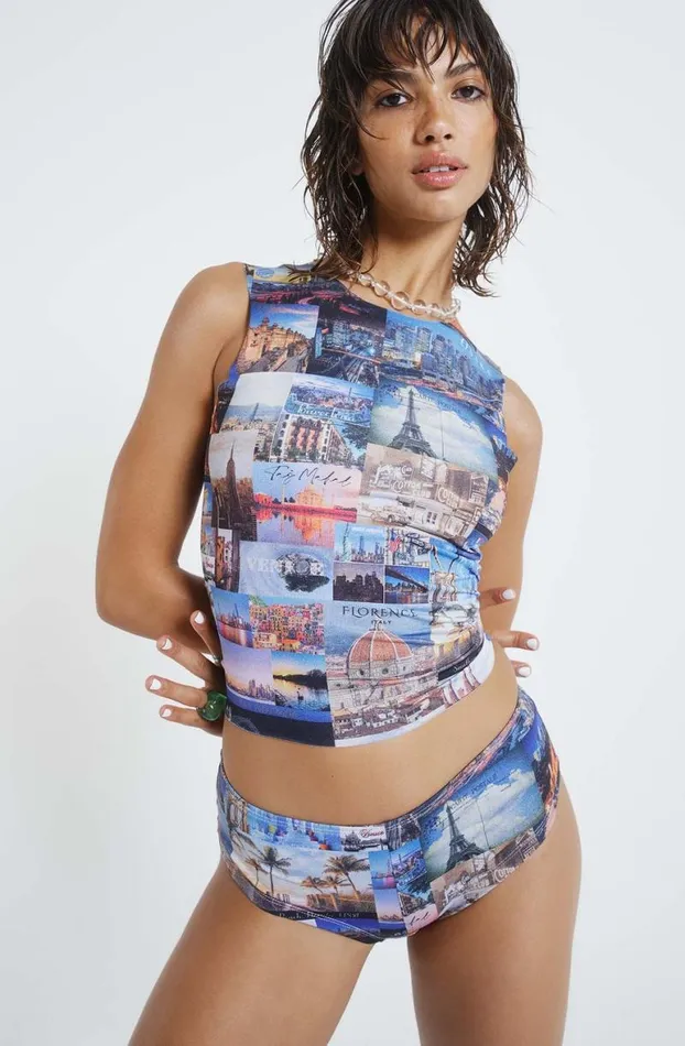 Bikini Tops Women Jaded London Postcards From Pagayo Tankini Top