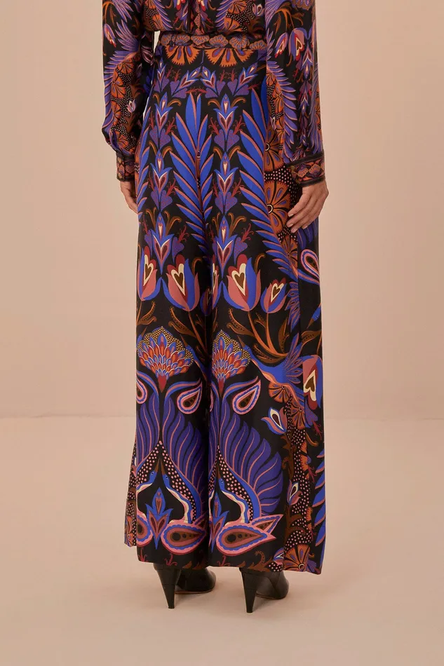 Black Heart Forest Lenzing Ecovero Viscose Wide Pants Women Farm Rio Pants