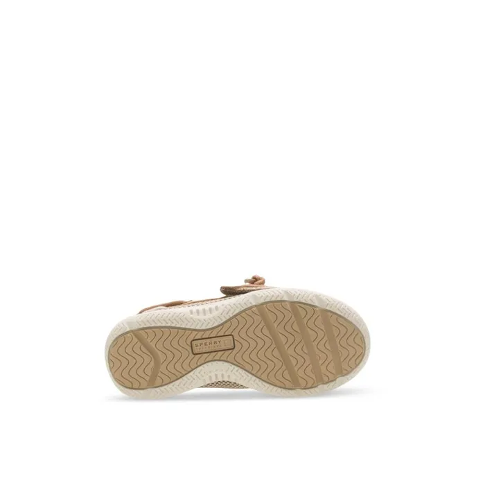Boat Shoes Kids Sperry Shoresider Junior Boat Shoe Brown