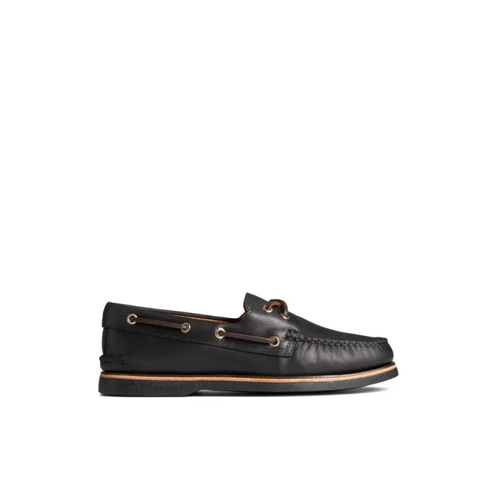 Boat Shoes Men Sperry Gold Cup Authentic Original Boat Shoe Black