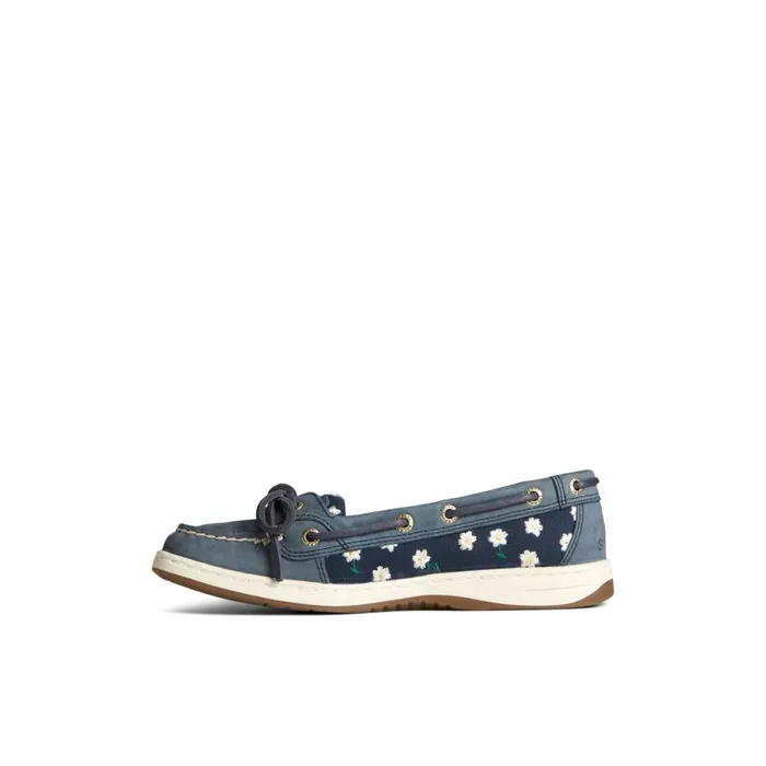 Boat Shoes Women Sperry Angelfish Floral Boat Shoe Navy