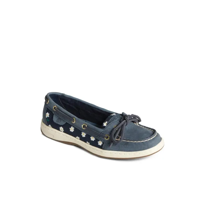 Boat Shoes Women Sperry Angelfish Floral Boat Shoe Navy