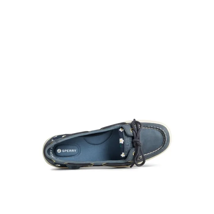 Boat Shoes Women Sperry Angelfish Floral Boat Shoe Navy