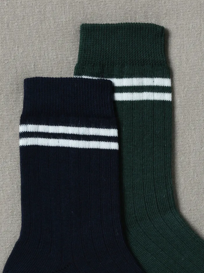 Boys Cyrillus Accessories Pack Of 2 Pairs Of Socks Vert