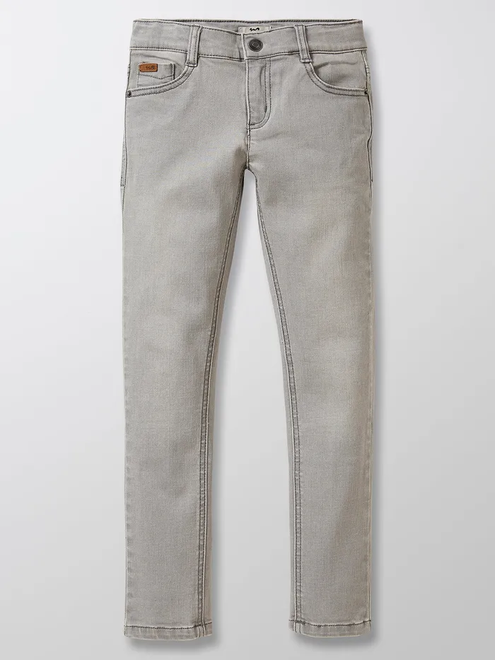 Boys Cyrillus Clothing SlimFit Jeans 6429 Gris Clair Uni