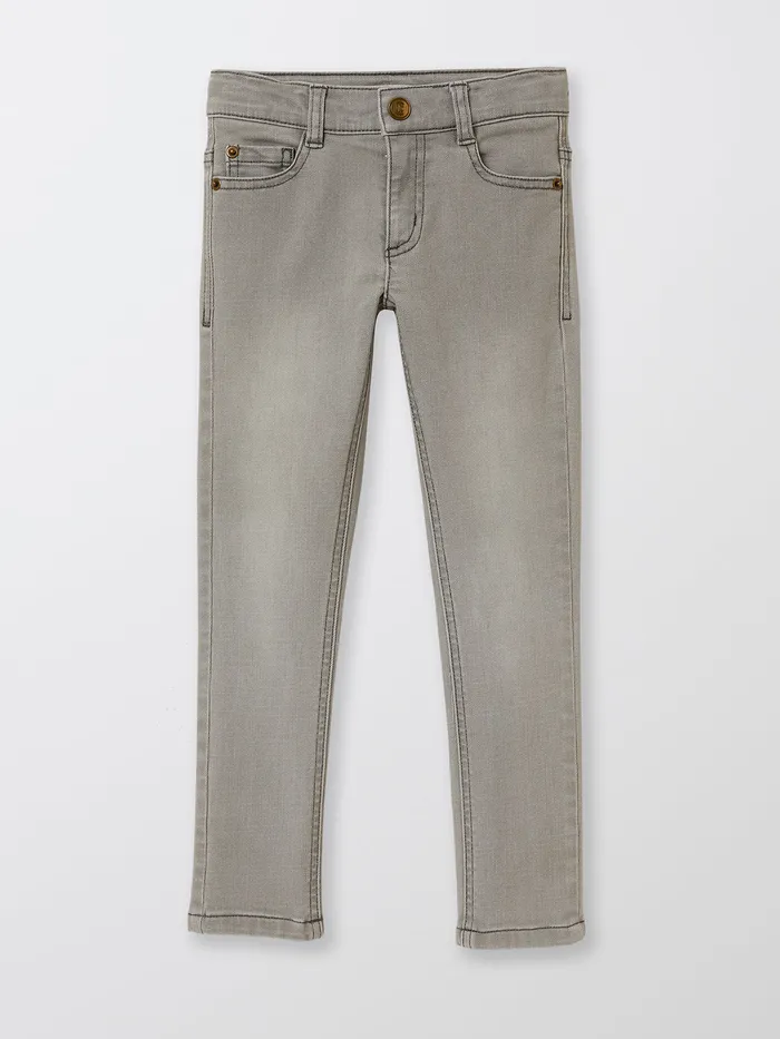 Boys Cyrillus Clothing SlimFit Jeans 6429 Gris Clair Uni