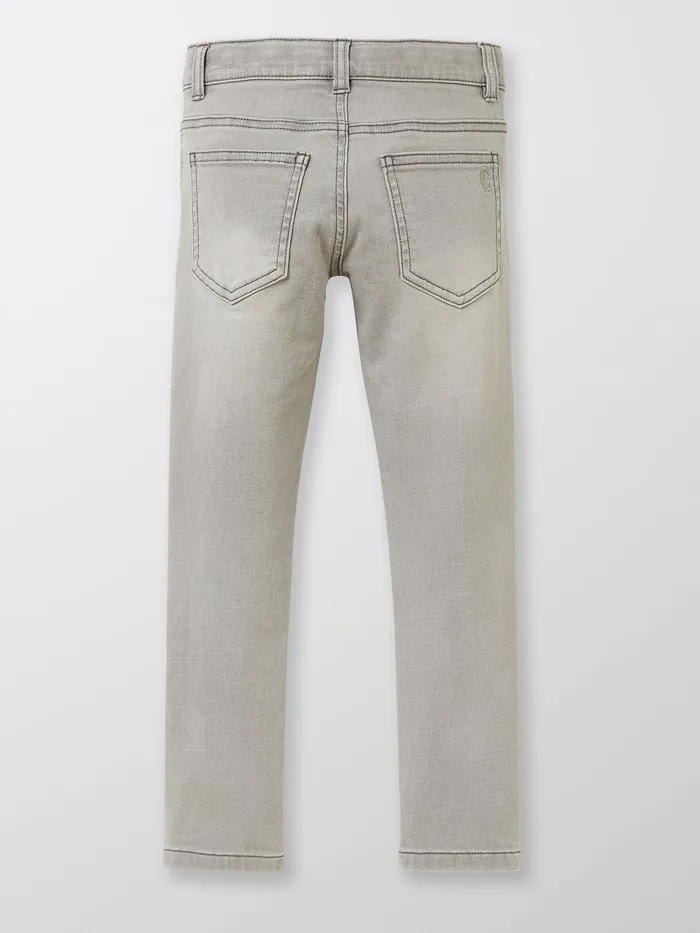 Boys Cyrillus Clothing SlimFit Jeans 6429 Gris Clair Uni