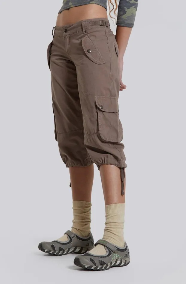 Cargo Pants Women Jaded London Instinct Capri Cropped Cargo Shorts