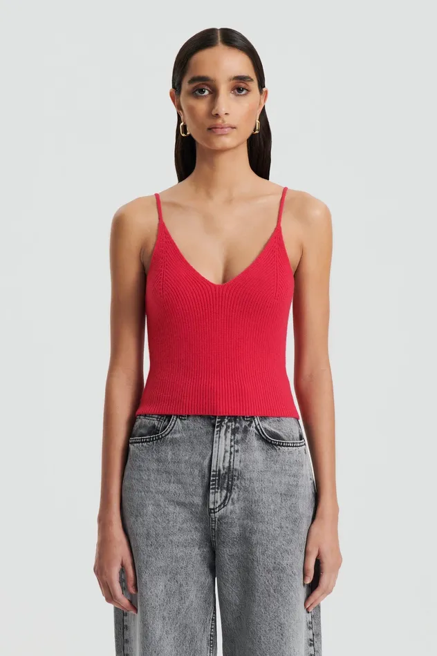 CASHMERE CAMISOLE ROSA Knitwear Scanlan Theodore Women
