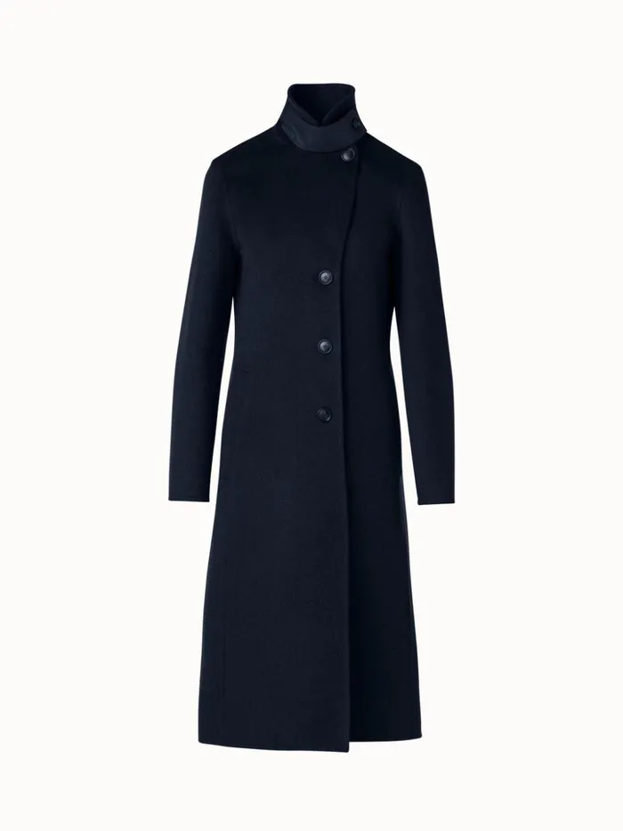 Cashmere DoubleFace Blazer Coat Navy Women Akris Coats