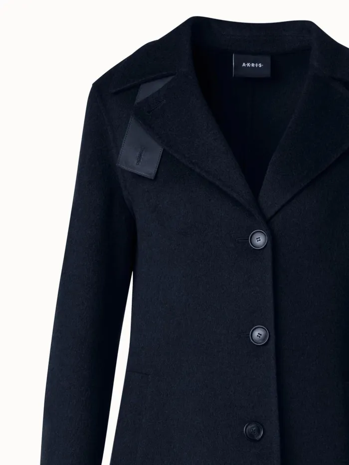 Cashmere DoubleFace Blazer Coat Navy Women Akris Coats