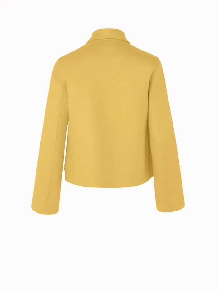 Cashmere Double Face Boxy Jacket Mimosa Women Akris Cashmere