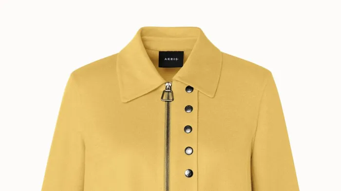 Cashmere Double Face Boxy Jacket Mimosa Women Akris Cashmere