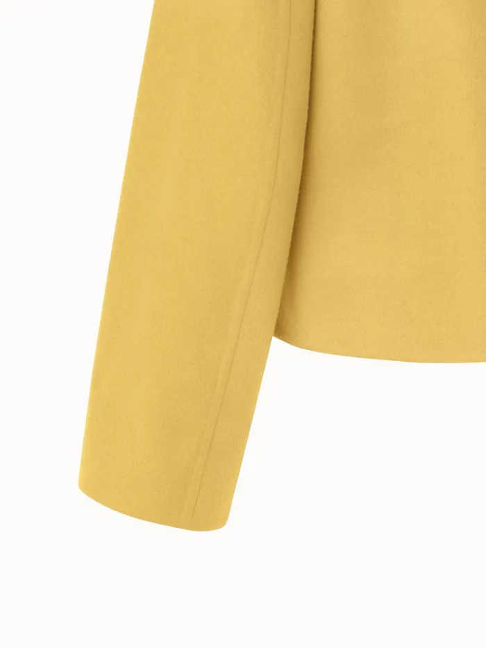 Cashmere Double Face Boxy Jacket Mimosa Women Akris Cashmere