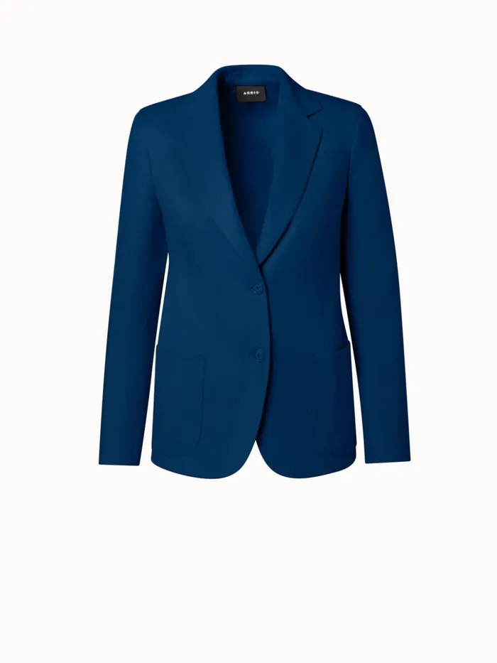 Cashmere DoubleFace Jacket Petrol Women Akris Cashmere