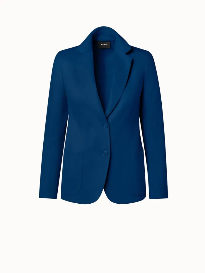 Cashmere DoubleFace Jacket Petrol Women Akris Cashmere