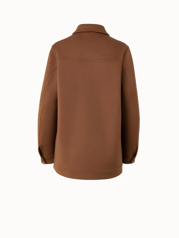 Cashmere DoubleFace Shirt Jacket Vicuna Women Akris Jackets