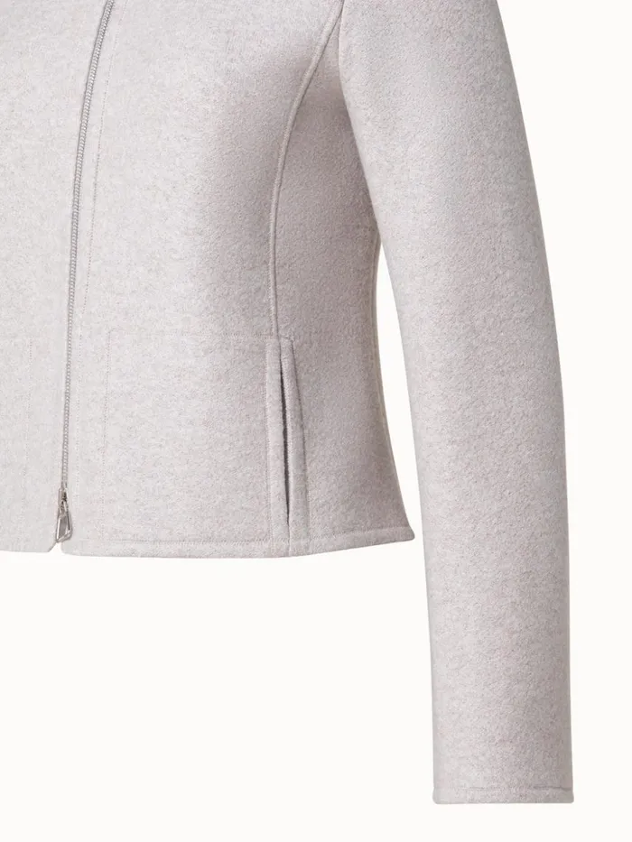 Cashmere Jacket Greige Women Akris Coats