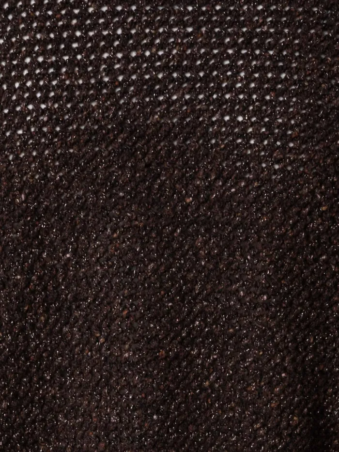 Cashmere Lurex Crochet Knit Cardigan Mocca Women Akris Knitwear