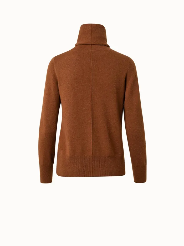 Cashmere Turtle Neck Pullover Vicuna Women Akris Knitwear