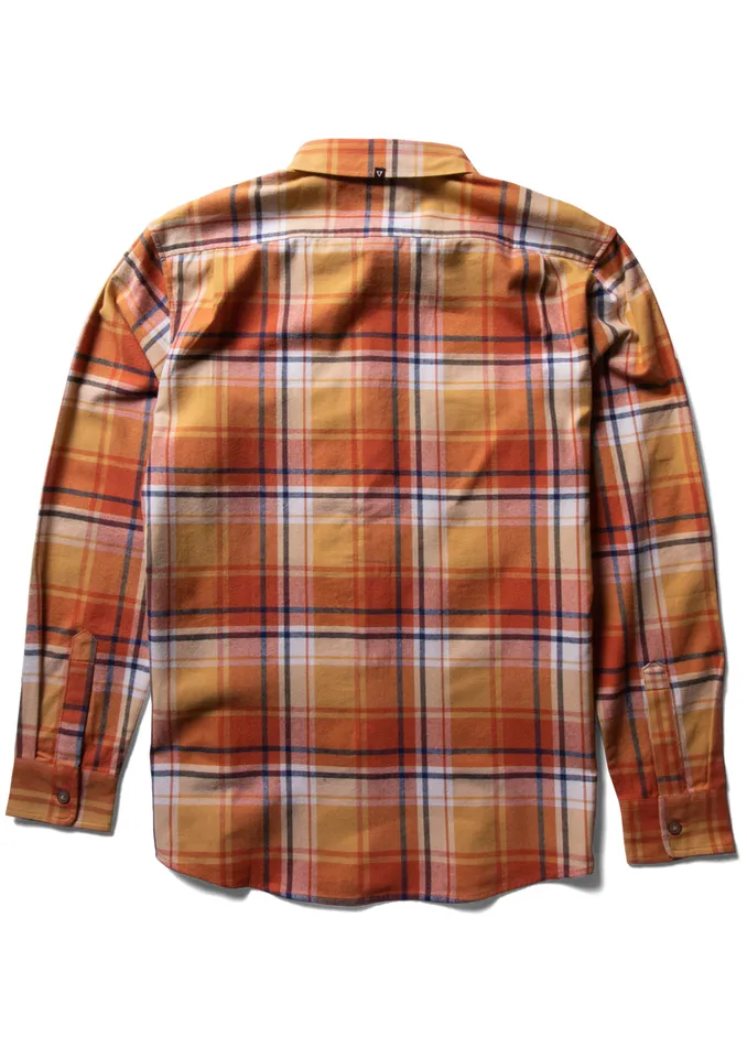 Central Coast Ls Flannel Gold Coral Shirts and Flannels Vissla Men Central Coast Ls Flannel Gold Coral Shirts and Flannels Vissla Men