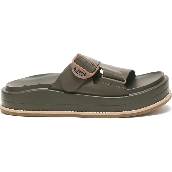Chaco Townes Slide Midform Olive Night Women Slides