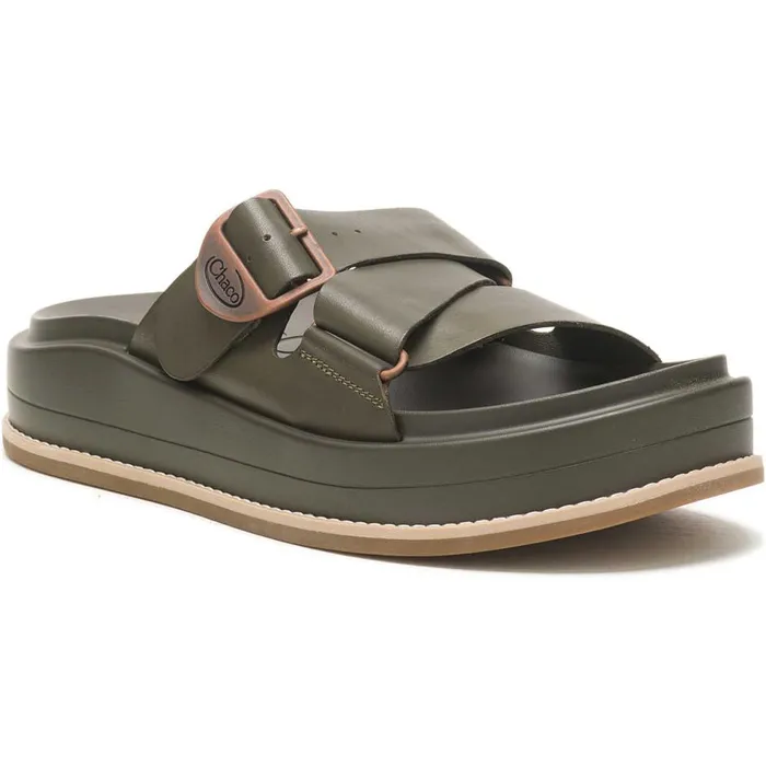 Chaco Townes Slide Midform Olive Night Women Slides