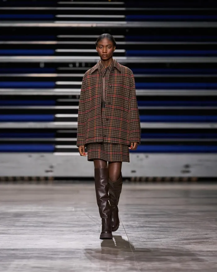 Checked Wool Shirt Jacket Vicunamulticolor Women Akris Jackets