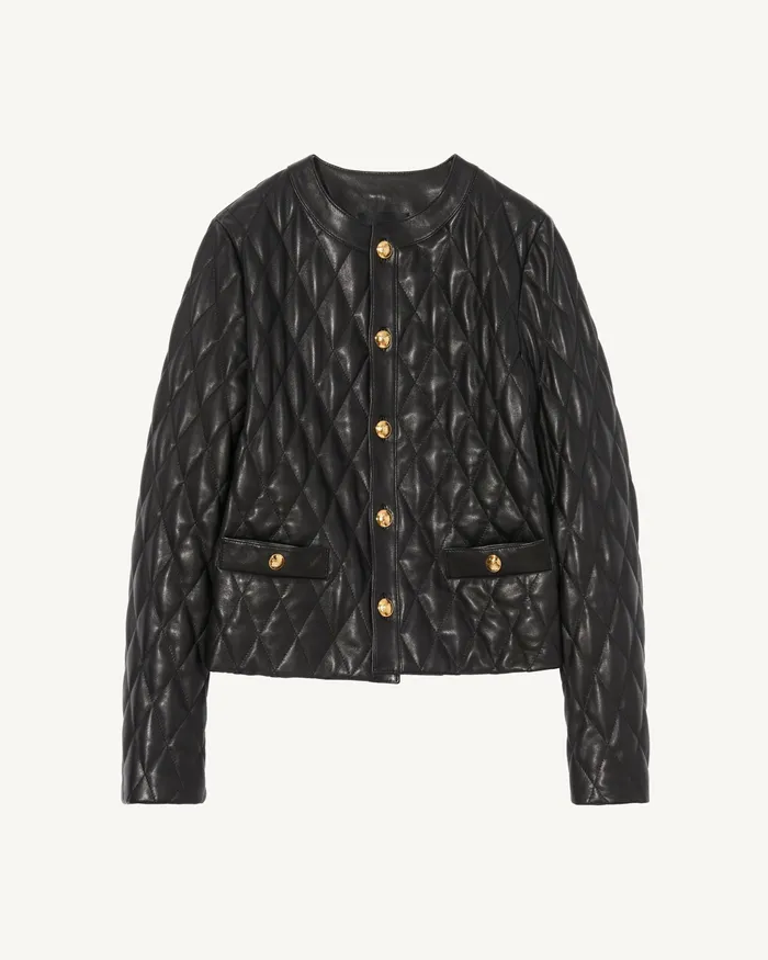 Coats and Outerwear Women AMY LEATHER JACKET Black Nili Lotan