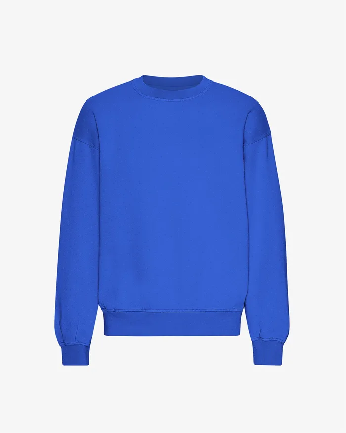 Colorfulstandard Crewneck Sweatshirts Men Organic Oversized Crew 8211 Sapphire Blue