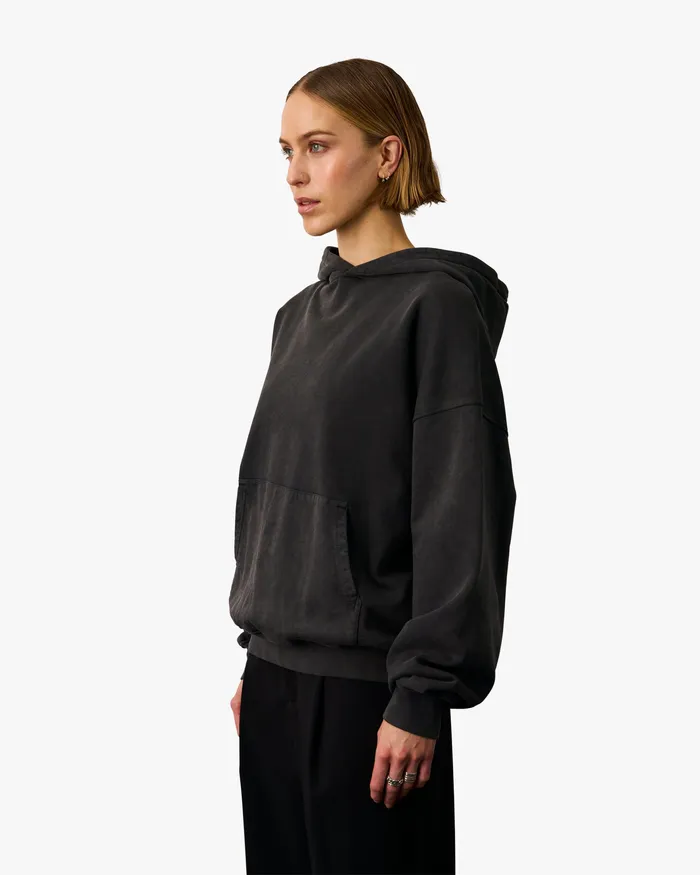 Colorfulstandard Hoodies Women Organic Oversized Hood 8211 Faded Black