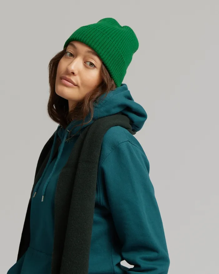 Colorfulstandard Merino Wool Beanie 8211 Stone Blue Women Beanies